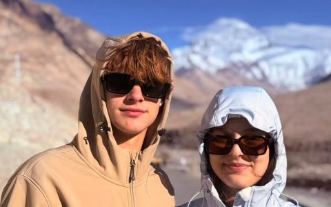 Traveler photo: Two travelers at Everest Base Camp. (June 2026)