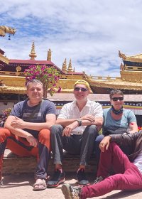 Traveler photo: Group photo at Jokhang temple, the spiritual heart of Tibet. (June 2026)	