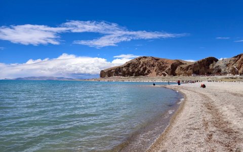 Traveler photo: The stunning blue water of Lake Namtso from the north bank, one of the three holy lakes in Tibet and just 4 hours drive from Lhasa. (June 2026)	