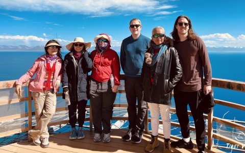 Traveler photo: View of Namtso from the north, with the sacred Elephant Gate in sight. (Jun 2025)