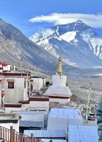 Traveler photo: Rongbuk Monastery offers one of the best angles to photograph Mt. Everest. (May 2025)