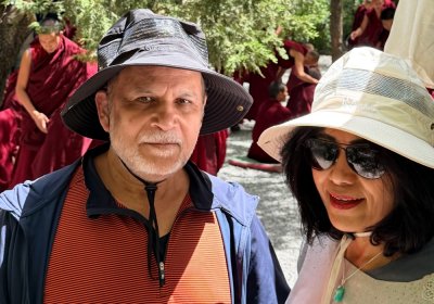 Traveler photo: At the debating courtyard of Sera Monastery, guests watch monks clap and question for the first time—both novel and fascinating. (May 2026)