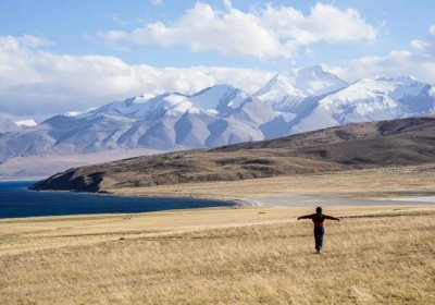 Traveler photo: A local Tibetan on pilgrimage along the shores of Namtso Lake. (May 2025)