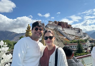 Traveler photo: Photo with the Potala Palace on the Chakpori hill, one of the best spots to picture the most iconic landmark in Tibet. (May 2026)	