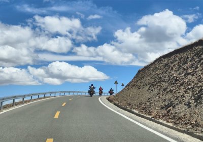 Traveler photo: April and May is a great time to enjoy a motor cycle tour across the Tibet plateau with mild temperature and clear days. (May 2026)	