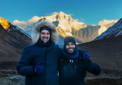 Traveler photo: A close-up view of Mount Everest from Everest Base Camp in Tibet. (October 2026)