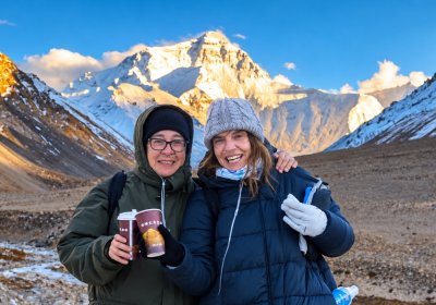 Traveler photo: A close-up view of Mount Everest from Everest Base Camp. (October 2026)