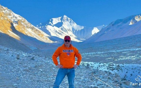 Traveler photo: Close-up view of the world's highest peak from Everest base camp. (October 2025)	