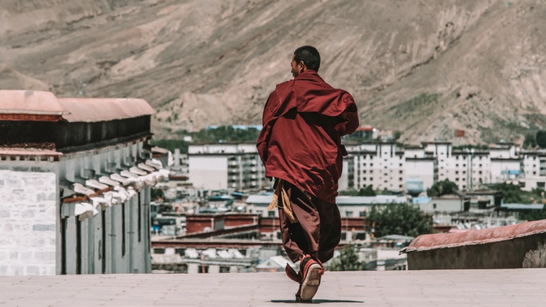 monk in temple