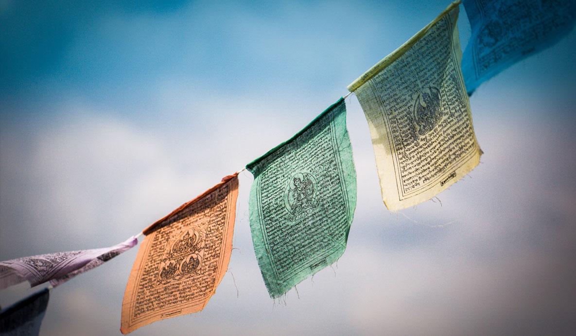 Prayer Flags Photography in Tibet