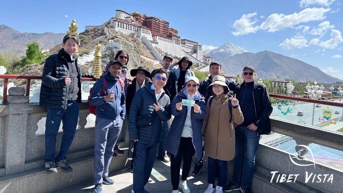 Our guests took photos of the Potala Palace