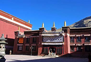 Sakya Monastery with Mongolian architectural style 