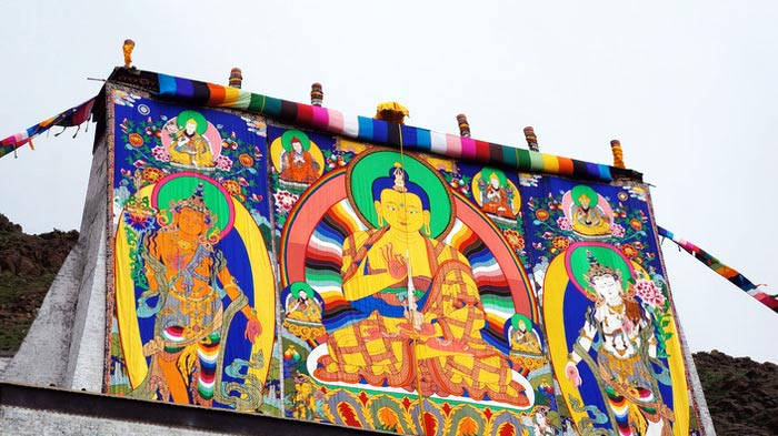 Buddha Exhibition in Tashilhunpo Monastery