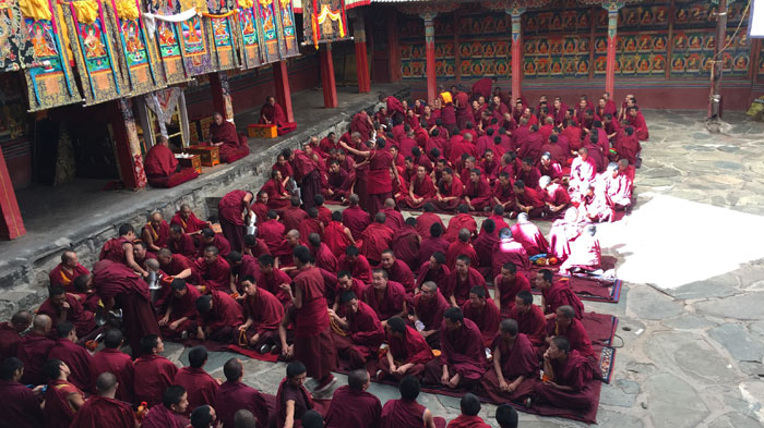 Monk Debate at Assembly Hall