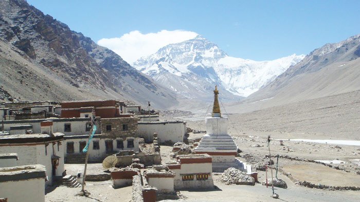 Rongbuk Monastery in Shigatse