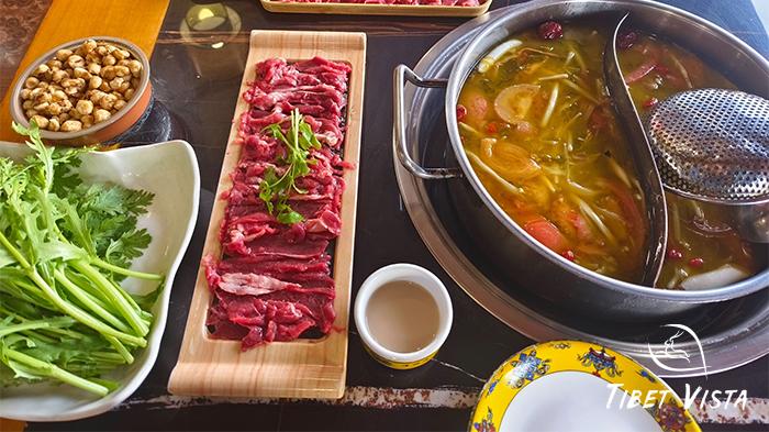 Yak meat in Shigatse