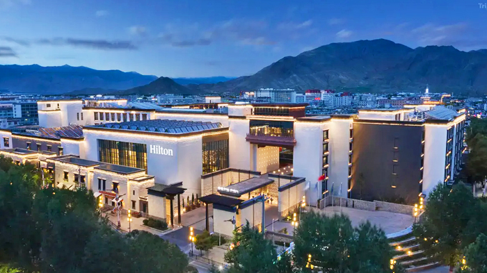 The stylish design of Hilton Shigatse