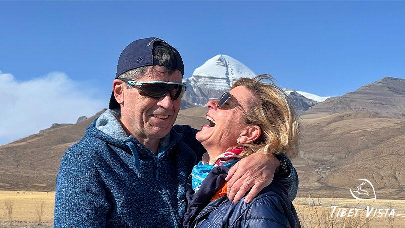 take photos with Mt.Kailash