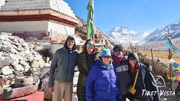 Stunning views of Mount Everest from Rongbuk monastery