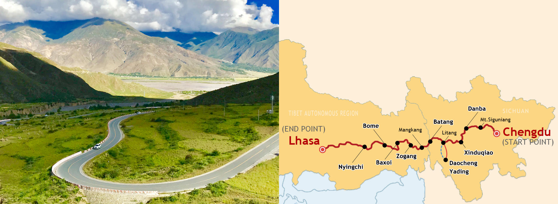 12 Days Chengdu to Lhasa Self Drive Road Trip via G318