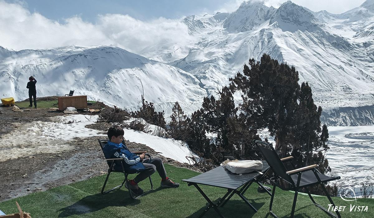 Our Guests at Laigu Glacier