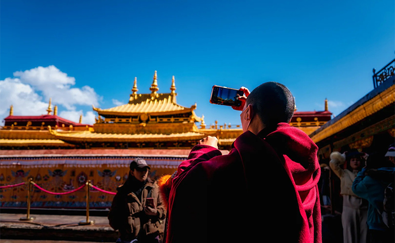 Jokhang Temple during Saga Dawa festival.