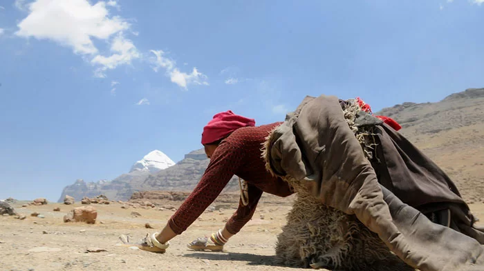 pilgrims at Mount Kailash