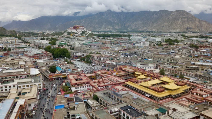 Lhasa City and Potala Palace