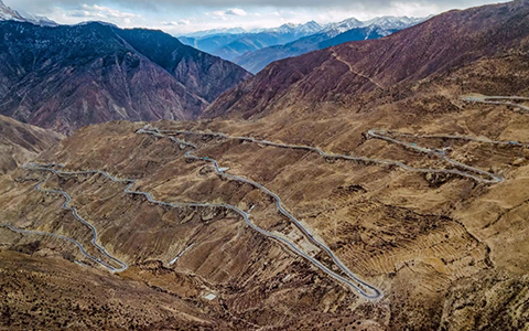 Nu Jiang 72 Turns alog Sichuan Tibet Highway