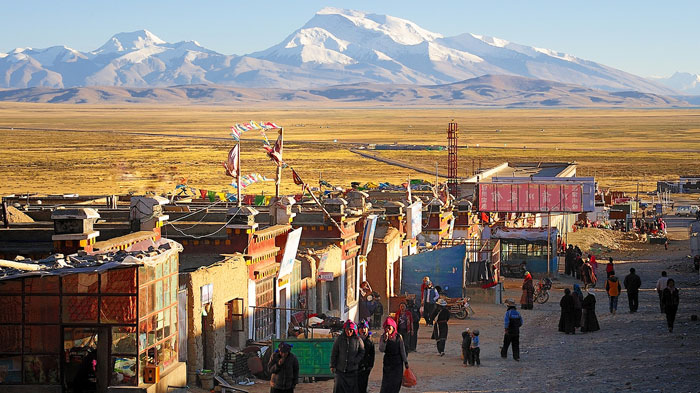 Village of Darchen in Tibet