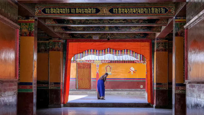 Decoration of Tibetan monastery