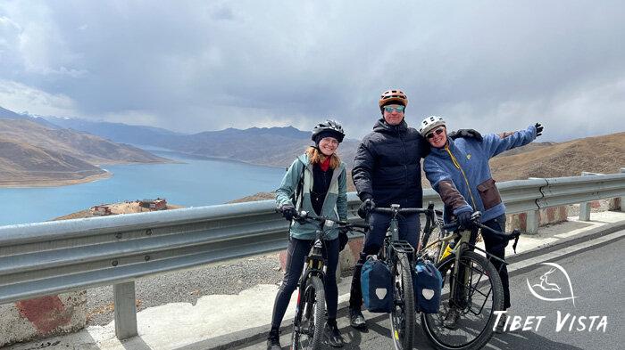 Cycling route from Lhasa to Yamdrok Lake