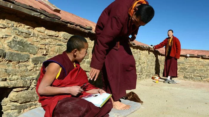 Tibetan kids monks