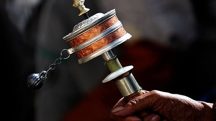 Tibetan prayer wheel