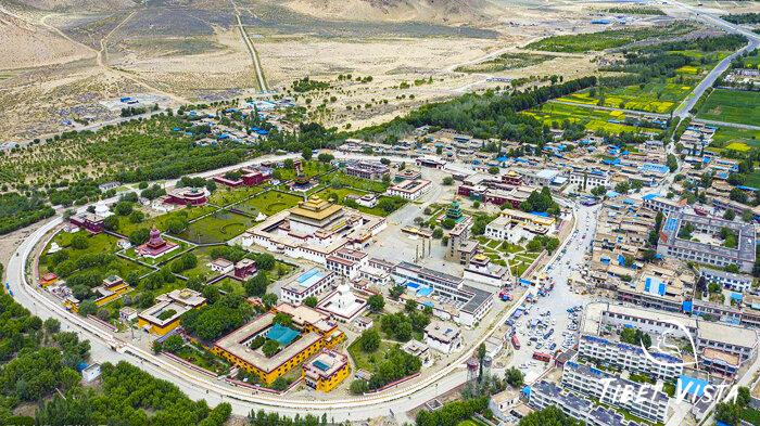 mandala layout of samye monastery in shannan prefecture