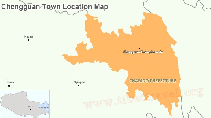 chengguan town location map