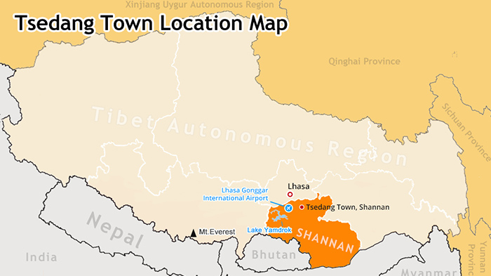 tsedang town map