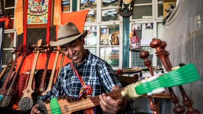 different instruments in Tibet