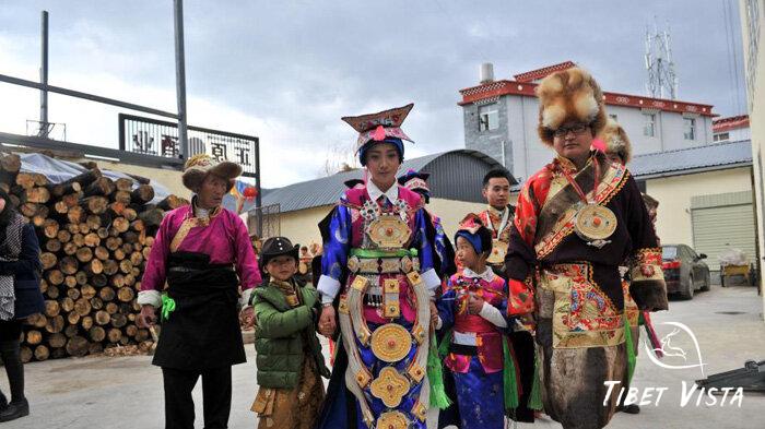 the Tibetan wedding