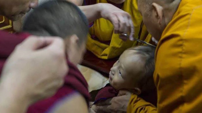 tibetan monk tonsure