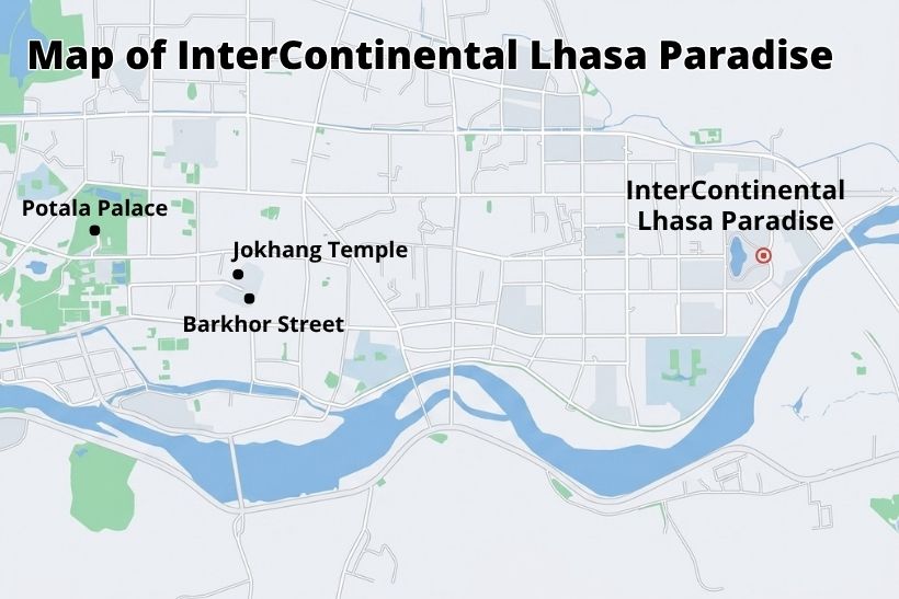 Intercontinental Lhasa Paradise location map