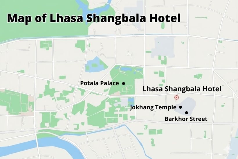 Lhasa Shangbala Hotel location map