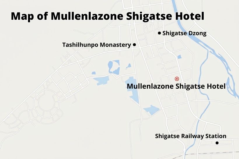 Mullenlazone Shigatse Hotel location map