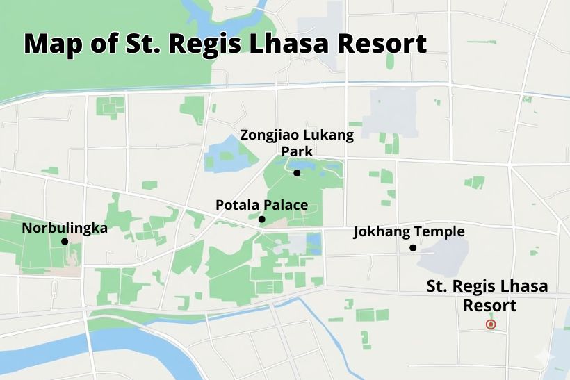 St. Regis Lhasa Resort location map