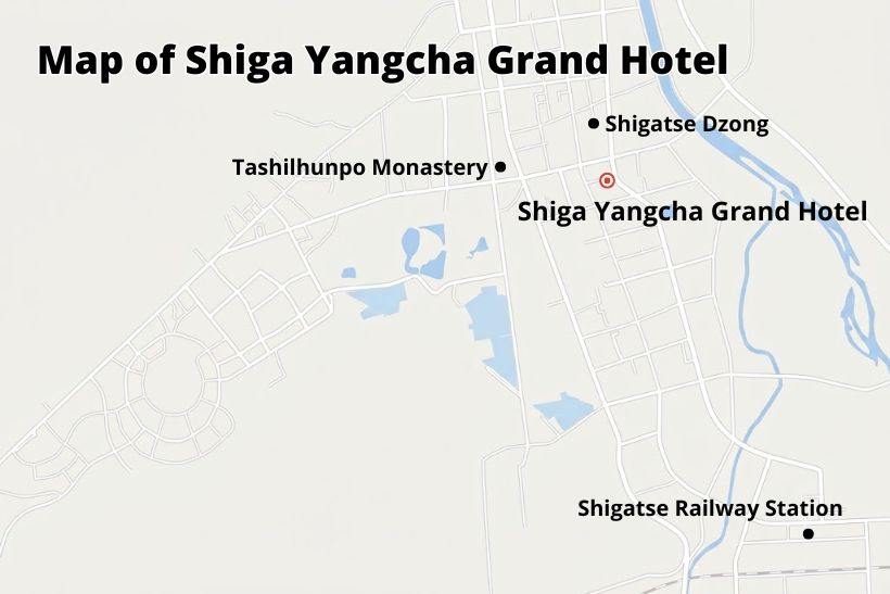 Shigatse Shiga Yangcha Grand Hotel location map