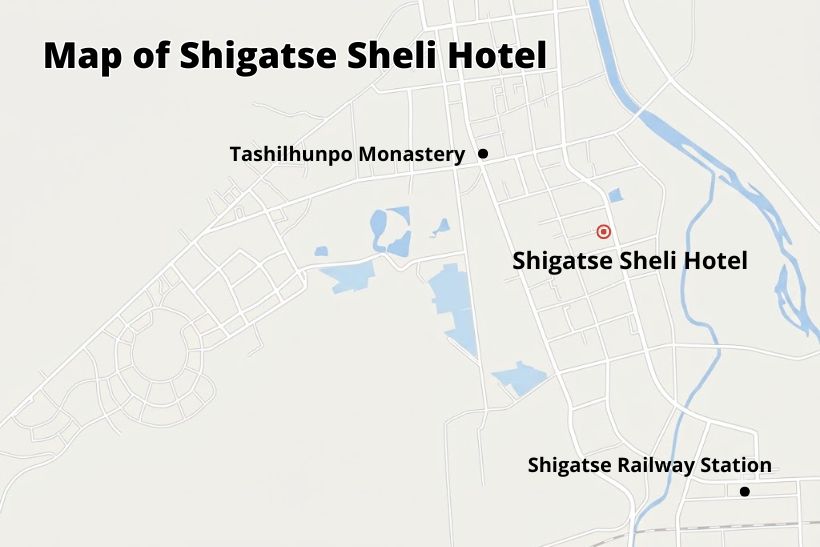 Shigatse Sheli Hotel location map
