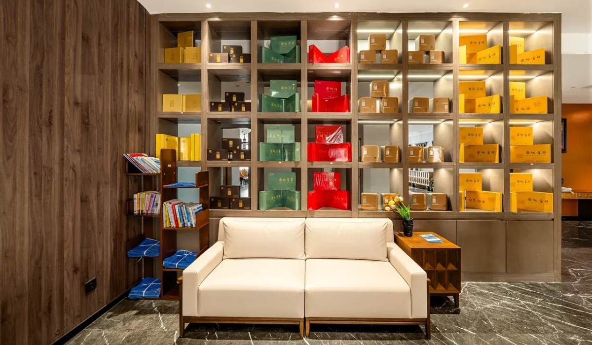 Quiet reading and relaxation sofa area