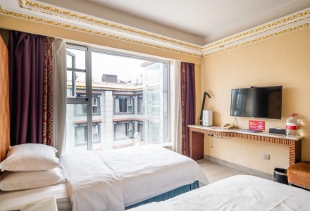 Guest room with in-room TV