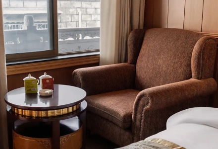 Sofa lounge area at Lhasa Yak Hotel