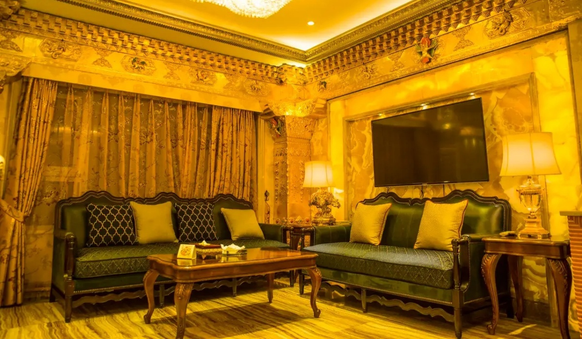 Suite living room at Lhasa Shangbala Hotel